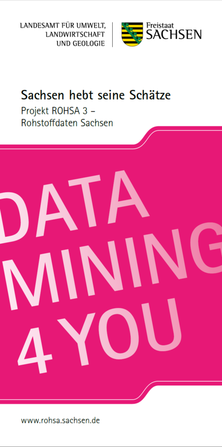Das Bild zeigt die Titelseite des Flyers Data Mining for you.