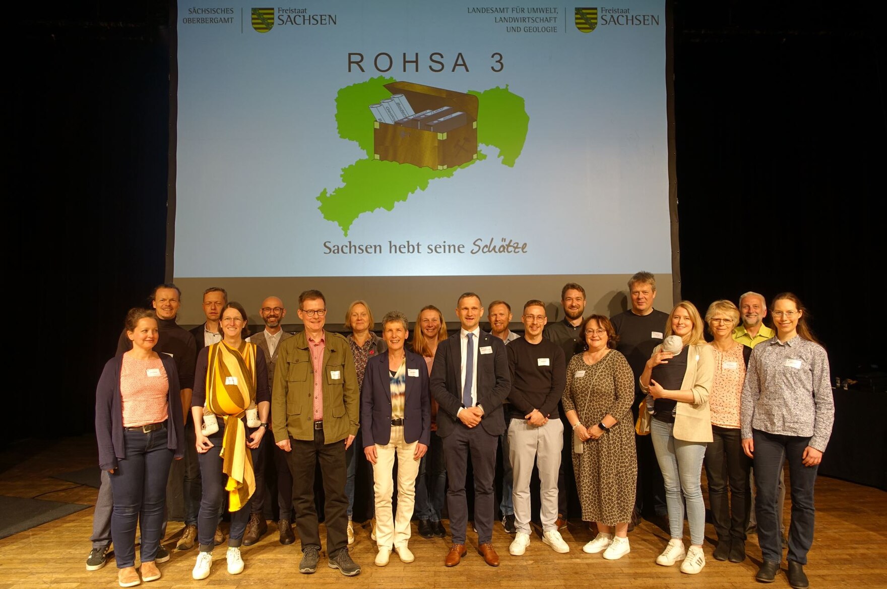 Aktuere bei der Abschlussveranstaltung des Projektes ROHSA 3.