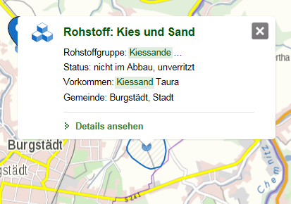 Bildschirmfoto: Tooltip